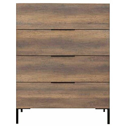 Lipasto Linento Furniture SFN-1740-DD-1, leveys 80cm, korkeus 104cm, ruskea