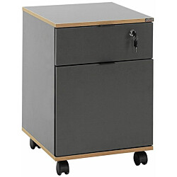 Laatikosto Linento Furniture RKM-311-AX-1, lukollisella laatikolla, antrasiitti