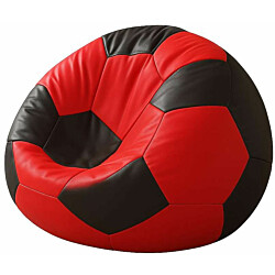 Lasten säkkituoli Linento Furniture Football Small, punainen/musta