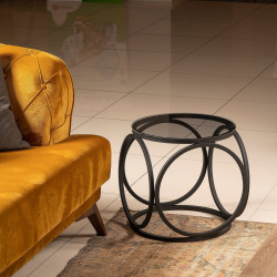 Apupöytä Linento Furniture Mimo, 40cm, musta