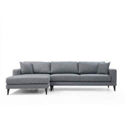 Divaanisohva Linento Furniture Nordic, vasen, harmaa