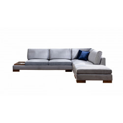 Kulmasohva Linento Furniture Tulip, oikea, harmaa