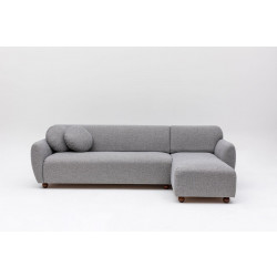 Divaanisohva Linento Furniture Eddy, oikea, vaaleanharmaa