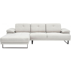 Divaanisohva Linento Furniture Mustang pieni, vasen, luonnonvalkoinen