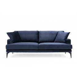 Sohva Linento Furniture Papira, 3-istuttava, sininen