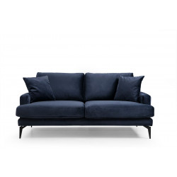 Sohva Linento Furniture Papira, 2-istuttava, sininen