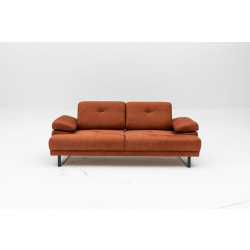 Sohva Linento Furniture Mustang, 2-istuttava, oranssi