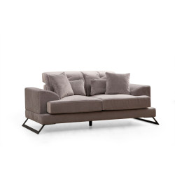 Sohva Linento Furniture Frido, 2-istuttava, harmaa