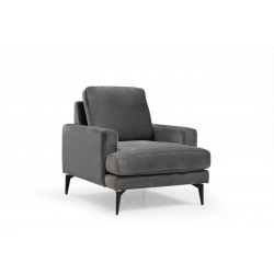 Nojatuoli Linento Furniture Papira, harmaa