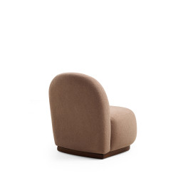 Nojatuoli Linento Furniture Tina, ruskea