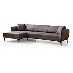Divaanisohva Linento Furniture Belissimo vasen tummanharmaa