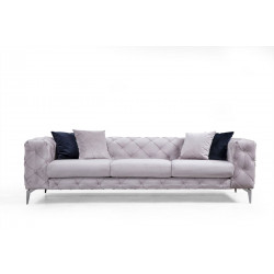 Sohva Linento Furniture Como, 3-istuttava, vaaleanharmaa