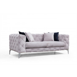 Sohva Linento Furniture Como, 2-istuttava, vaaleanharmaa