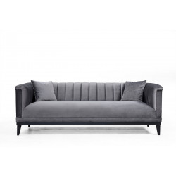 Sohva Linento Furniture Trendy, 3-istuttava, harmaa