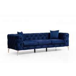 Sohva Linento Furniture Como, 3-istuttava, tummansininen