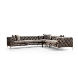 Kulmasohva Linento Furniture Como L, 270x310cm, antrasiitti
