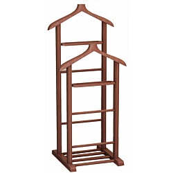 Vaateteline Linento Furniture Beta Double, tummanruskea