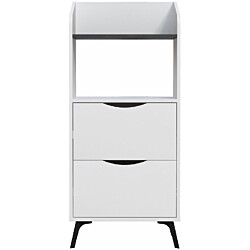 Keittiökaappi Linento Furniture Gorki valkoinen/harmaa