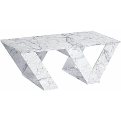 Sohvapöytä Linento Furniture Pipra 110x40cm Carrara-marmori