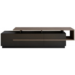 TV-taso Linento Furniture Pia, musta/ruskea