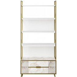 Kirjahylly Linento Furniture Frida, valkoinen