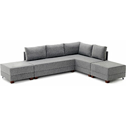 Vuodesohva Linento Furniture Fly oikeakätinen, harmaa