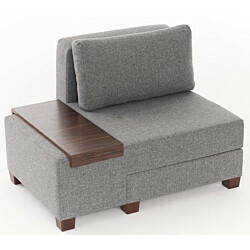 Vuodetuoli Linento Furniture Perenna Linen vasen harmaa