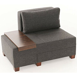 Vuodetuoli Linento Furniture Perenna Linen vasen antrasiitti