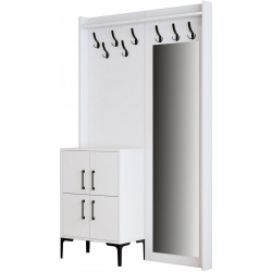 Säilytyskokonaisuus peilllä Linento Furniture Berlin BC, valkoinen