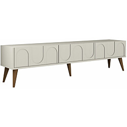 TV-taso Linento Furniture Lyon 44 luonnonvalkoinen