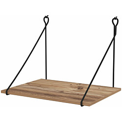 Seinään kiinnitettävä työpöytä Linento Furniture Tuna, 70x50cm, ruskea