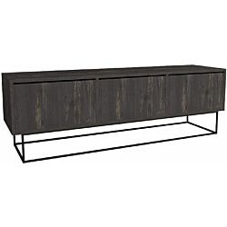 TV-taso Linento Furniture Kordon 140 Rebab tummanruskea/musta