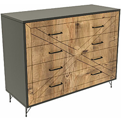 Lipasto Linento Furniture Comfort antrasiitti/tammi