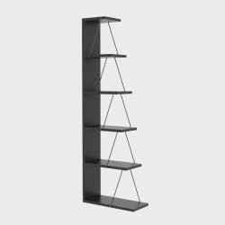 Kirjahylly Linento Furniture Tlos, antrasiitti