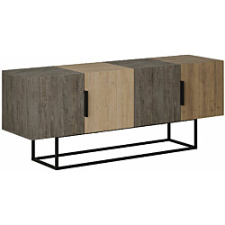 TV-taso Linento Furniture Tontini Hitit tummanruskea/tammi