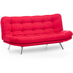 Vuodesohva Linento Furniture Misa 2, 3-istuttava, punainen