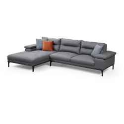 Divaanisohva Linento Furniture Hollywood, vasen, harmaa