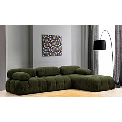 Divaanisohva Linento Furniture Bubble L1-O1-1R-PUF vihreä