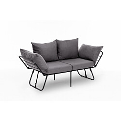Vuodesohva Linento Furniture Viper, 2:n istuttava, harmaa