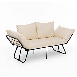 Vuodesohva Linento Furniture Viper, 2:n istuttava, luonnonvalkoinen