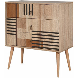 Lipasto Linento Furniture City Colorblock kuvioitu