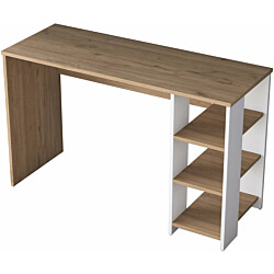 Työpöytä Linento Furniture HA108 - 3425 saksanpähkinä/valkoinen
