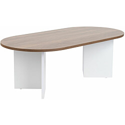 Sohvapöytä Linento Furniture Sable 119x40cm saksanpähkinä/valkoinen