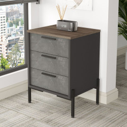 Lipasto Linento Furniture VS3, ruskea/harmaa
