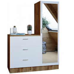 Säilytyskaluste Linento Furniture CC6, ruskea/valkoinen, 100cm