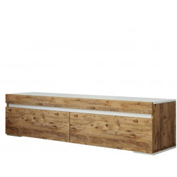 TV-taso Linento Furniture FR3, ruskea/valkoinen