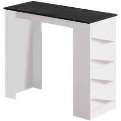 Baaripöytä Linento Furniture ST1 White, valkoinen/musta
