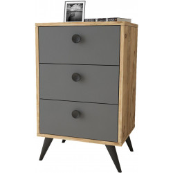 Lipasto Linento Furniture VL68, ruskea/harmaa