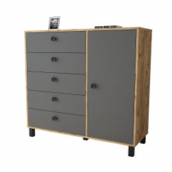 Säilytyskaluste Linento Furniture VL83, ruskea/harmaa