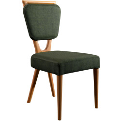 Ruokapöydän tuoli Linento Furniture Palace, 2kpl, ruskea/vihreä